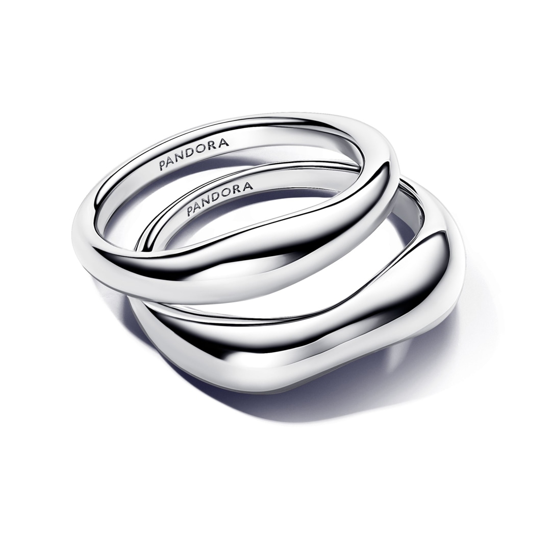Pandora Essence Organisch Geformte Stacking-Ringe 925 Silber
