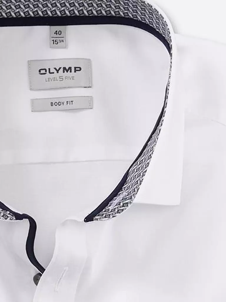 OLYMP LEVEL FIVE Hemd Body Fit  weiss