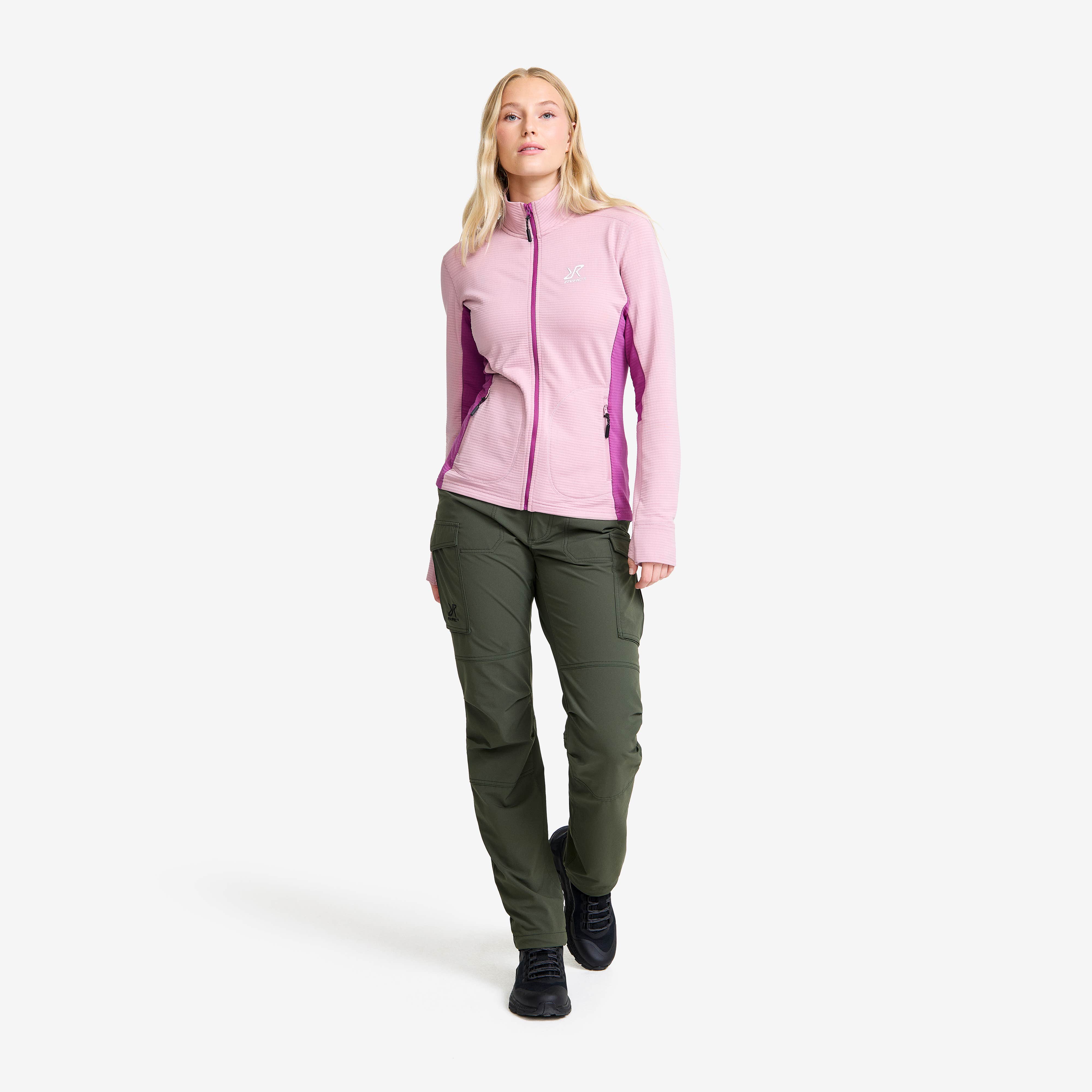 Waffle Full-zip Fleece  Dame Lilac