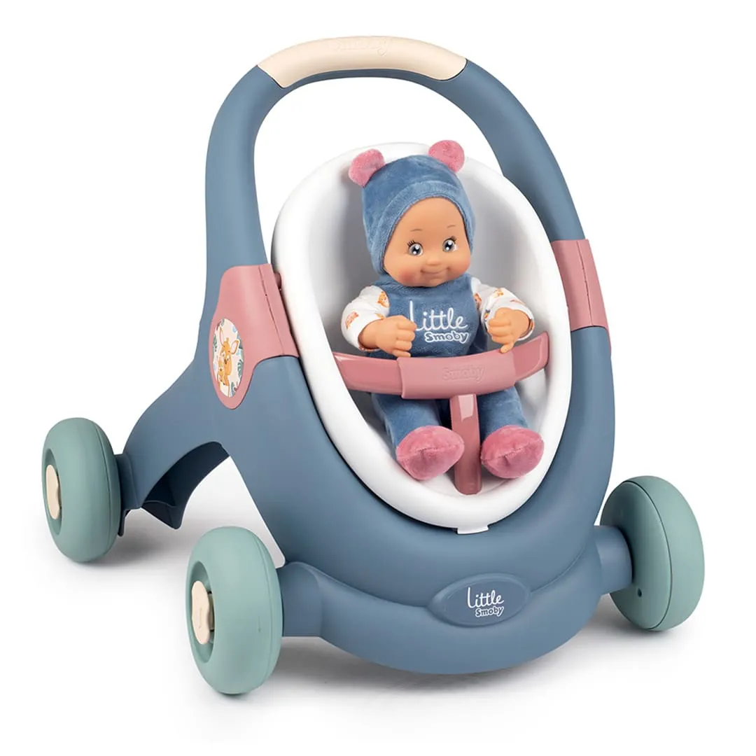 Smoby Trotteur-Marcheur 3-en-1 et Poupée