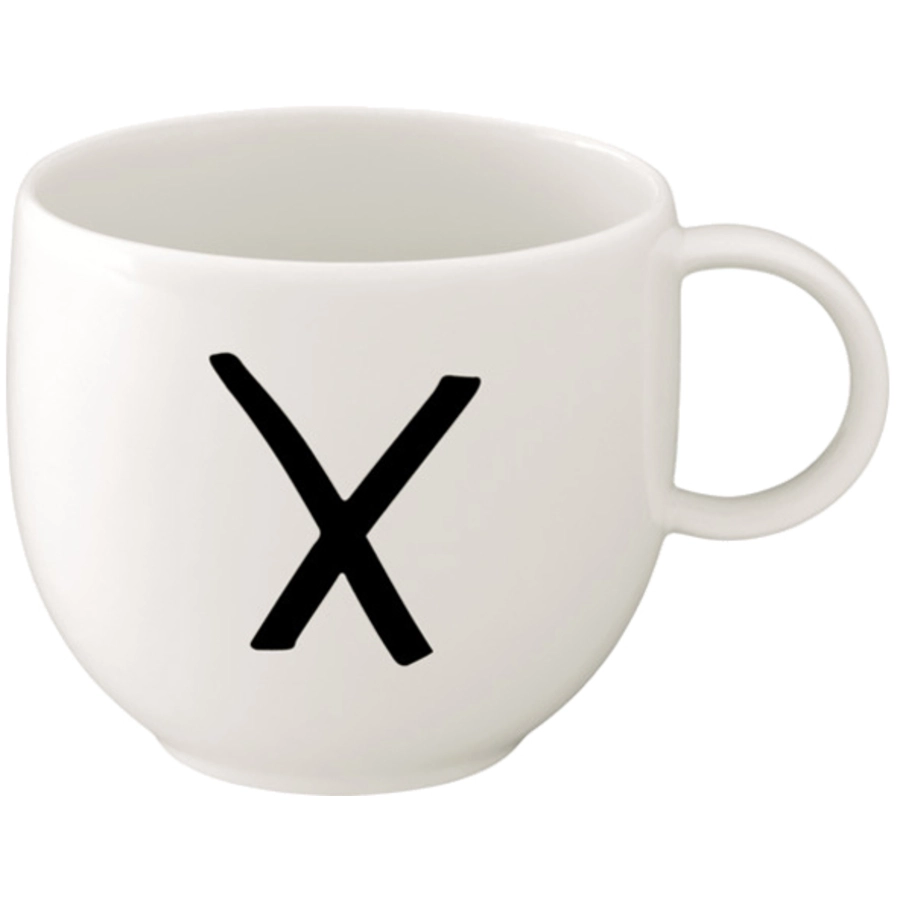Villeroy & Boch Kaffeebecher Letters 330 ml weiß