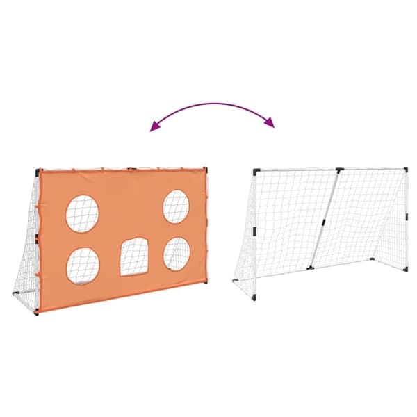 vidaXL Fotballmål for barn med målmatte og ball 182x62x118 cm