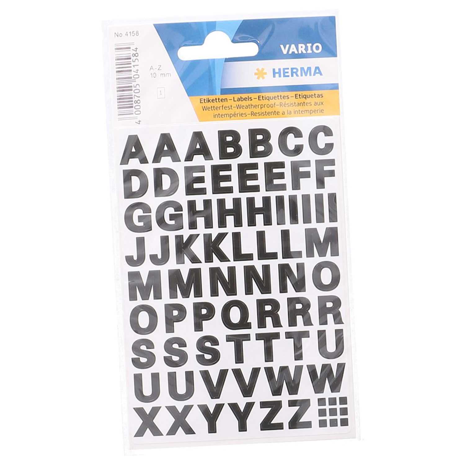 Herma Sticker Buchstaben, schwarz