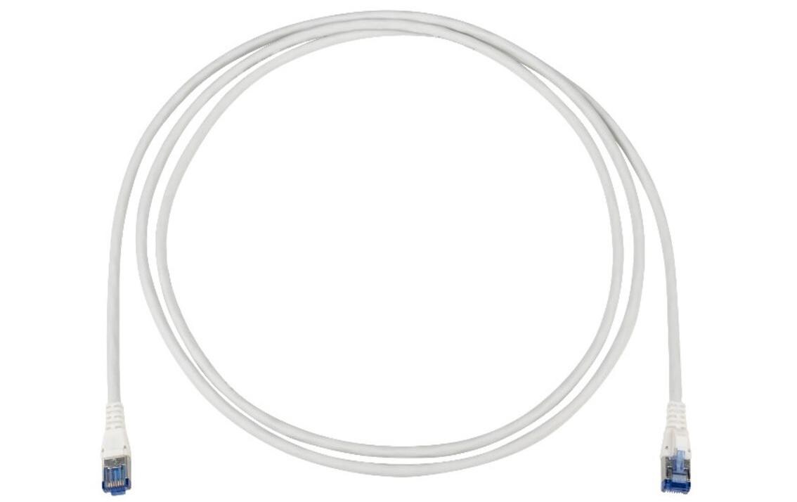 Patchkabel Cat 6, S/FTP, 10 m, GrauRangierkabel RJ45/s zu RJ45/s mit LSFRZH Mantel