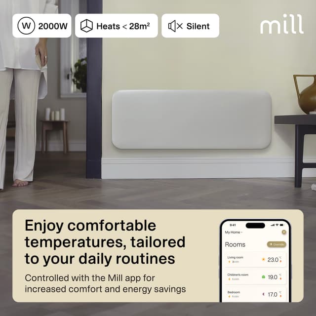 Mill Invisible Wi-Fi Gen4 panelradiator PA2000WIFI4 (hvid)