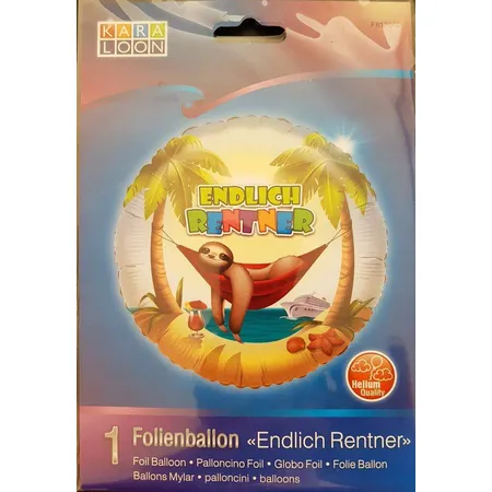 Karaloon Folienballon Endlich Rentner