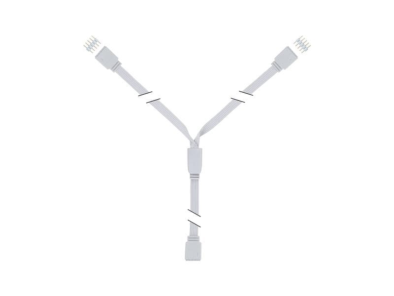 Paulmann Y-Verbinder MaxLED, Weiss Y-Splitter für MaxLED Stripes