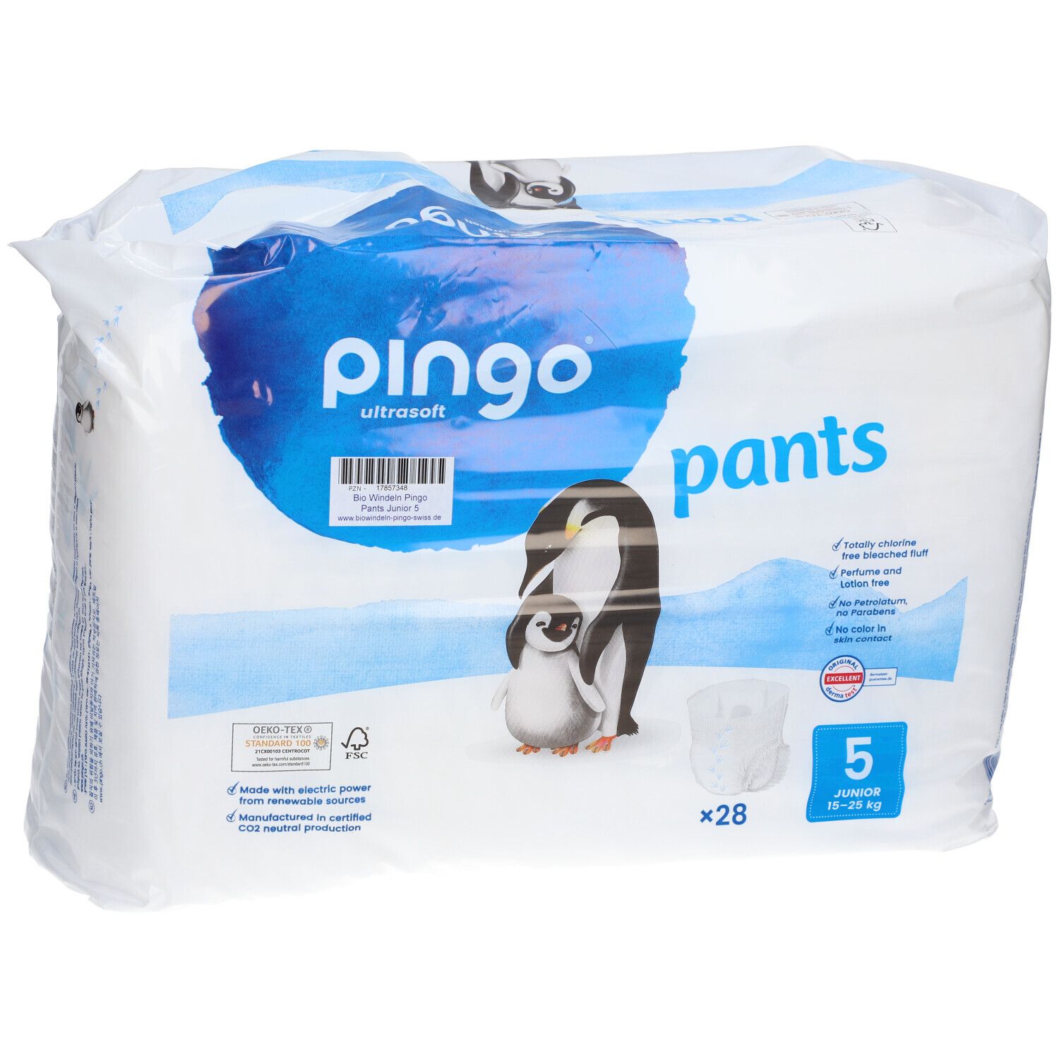 pingo® Bio Windeln Junior 12-25 kg