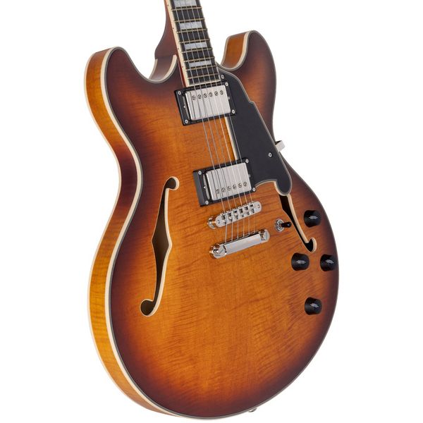 DAngelico Premier DC Dark Iced Tea Burst