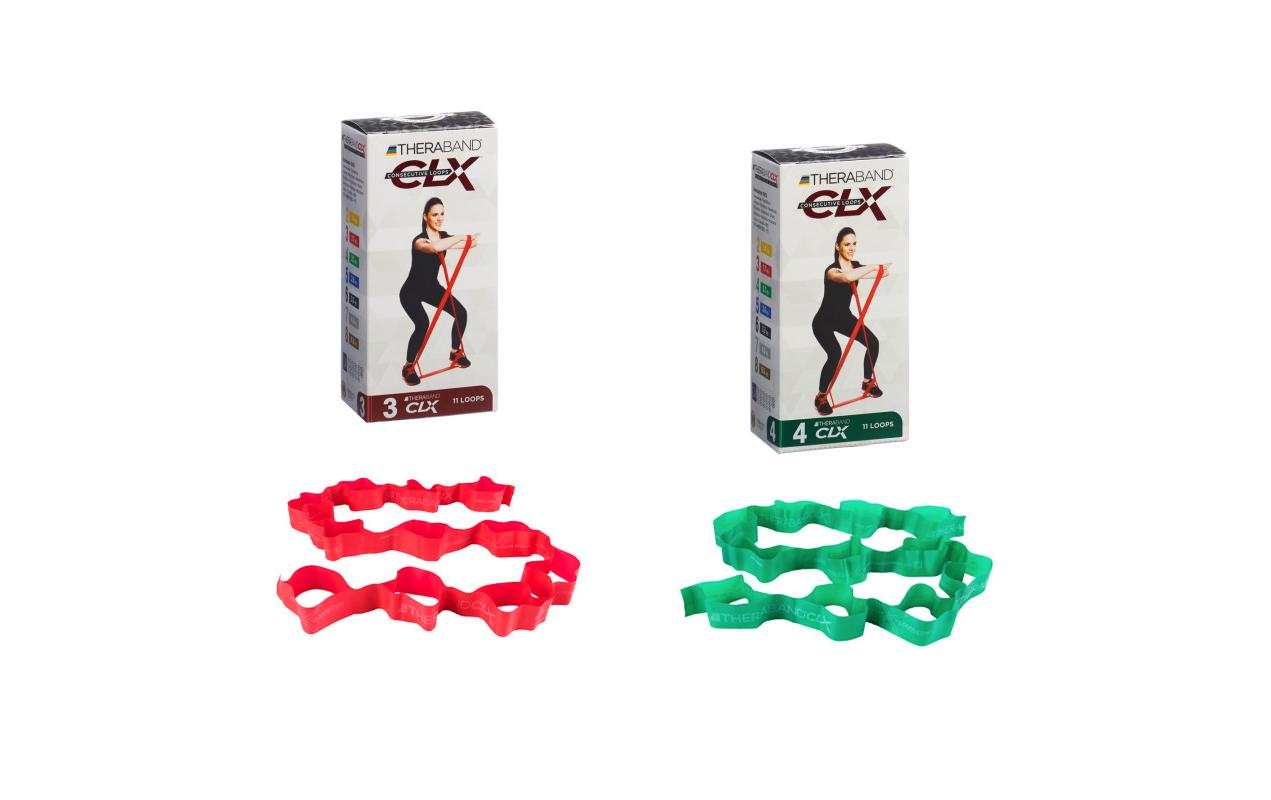 Fitnessband CLX 2er Set, LeichtÜbungsband