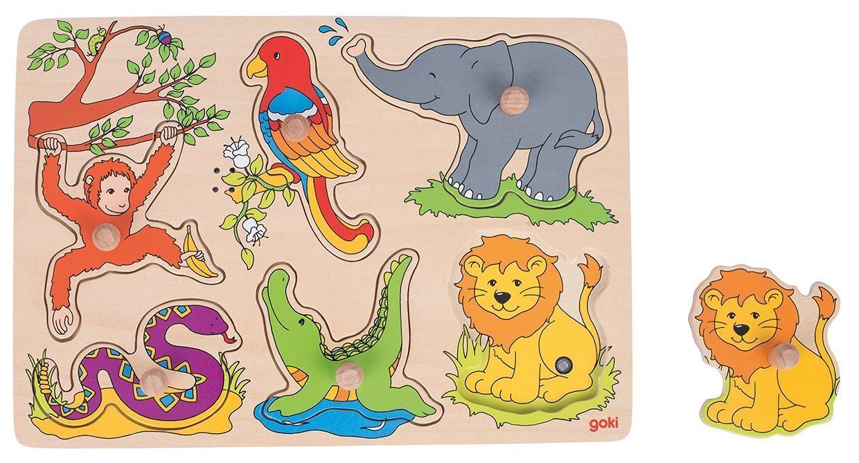 Soundpuzzle ZOOTIERE mit Tierstimmen aus Holz