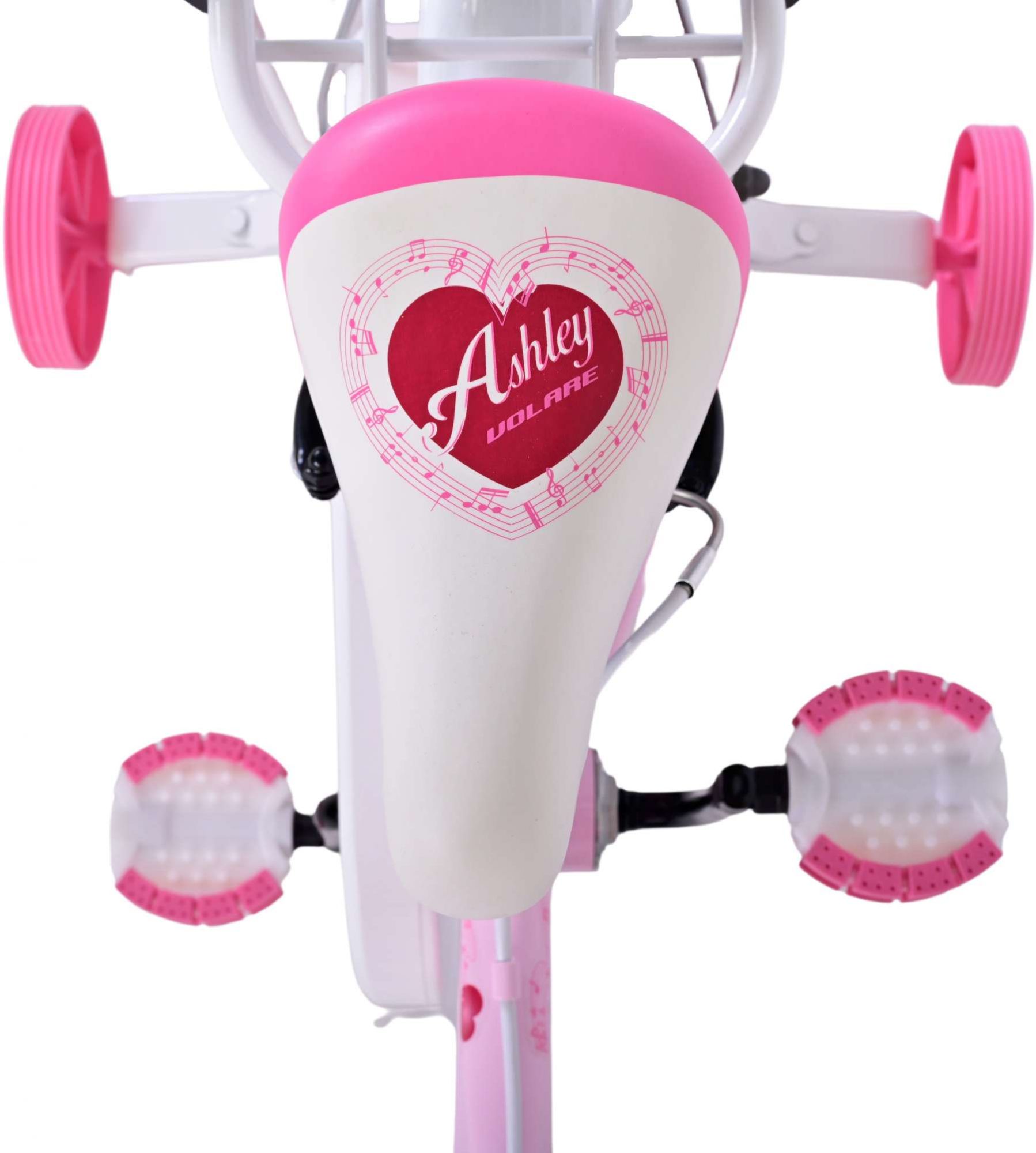 TPFSports Ashley Kinderfahrrad - Mädchen - 14 Zoll - Rücktritt + Handbremse - Weiß