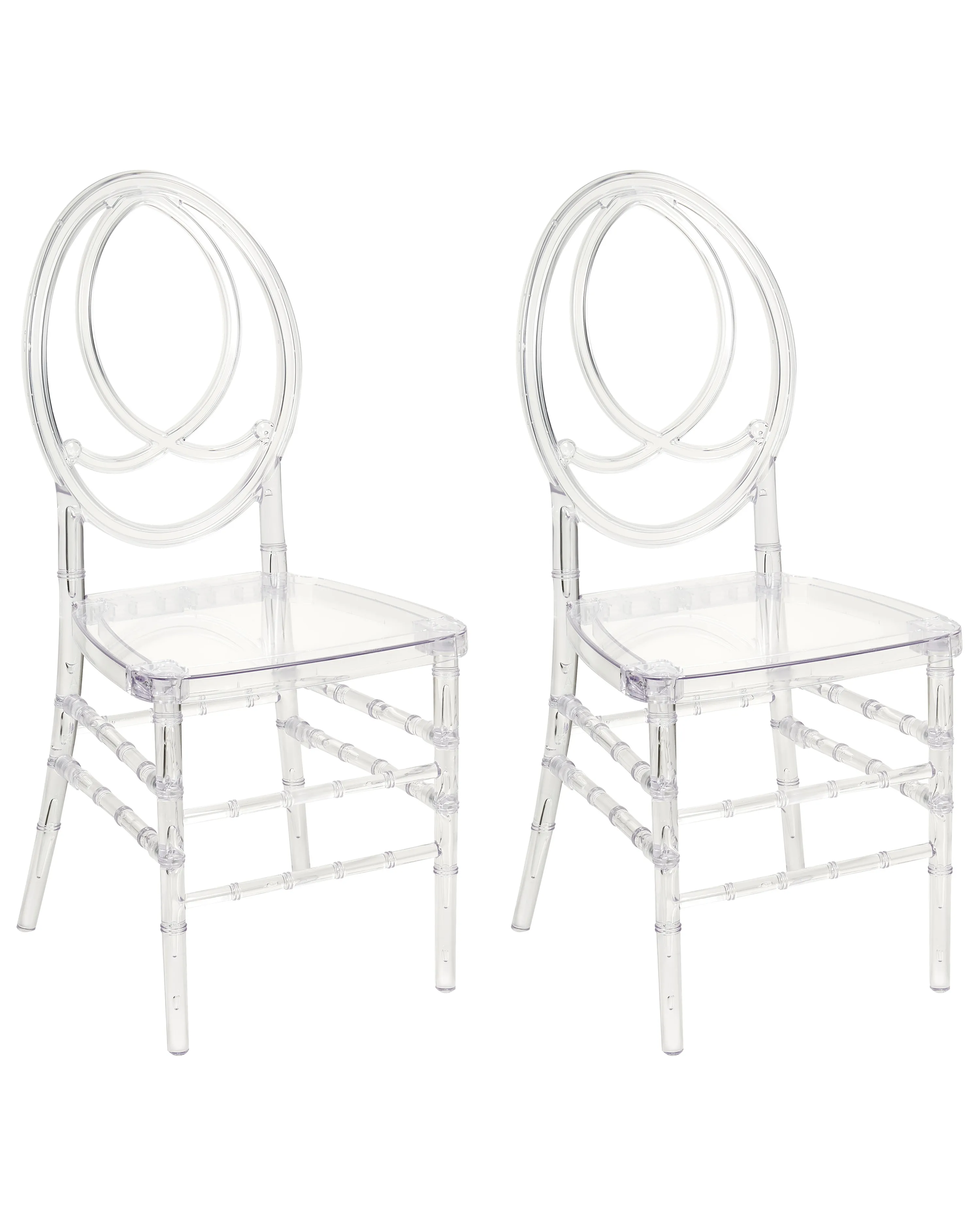 Set van 2 eetkamerstoelen MIDWAY Transparant