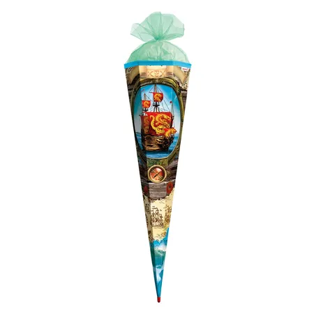 Roth Schultüte Piratenschiff mit Tüllverschluss, 85 cm, eckig