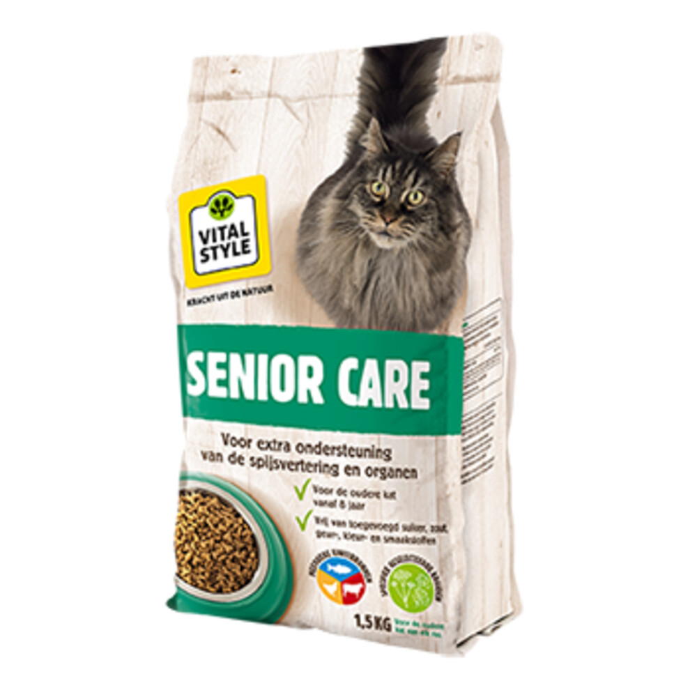 VITALstyle Kattenvoer Care Senior 1,5 kg