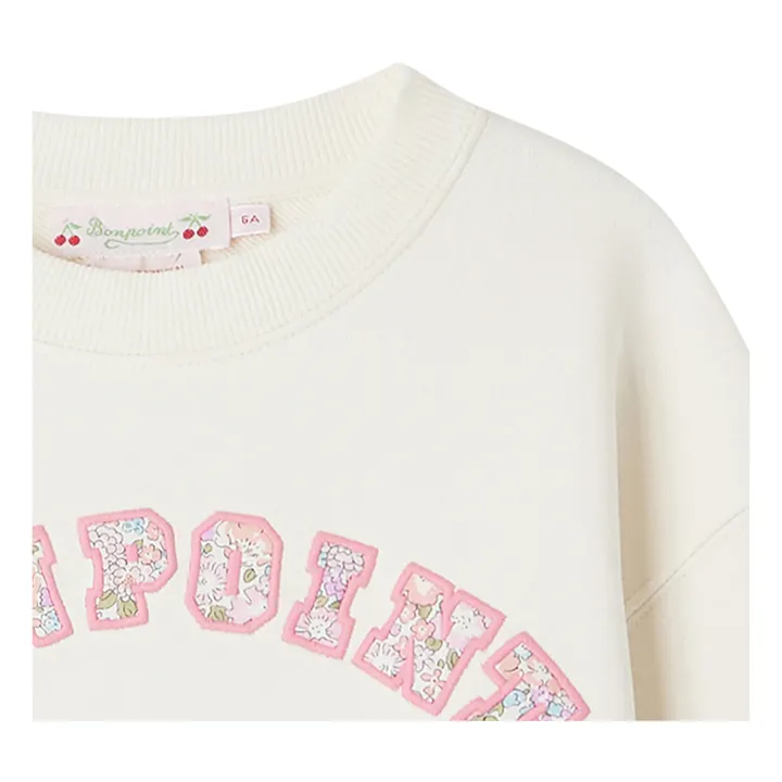 Bonpoint Sweat Bonpoint Family Fleurette | Ecru