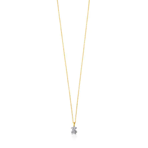 Colar de cachorrinhos em ouro branco e diamantes