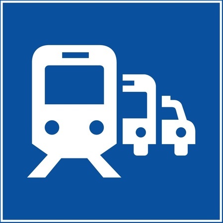 Signalétique d'information - Pictogramme Pôle / Gare Routière