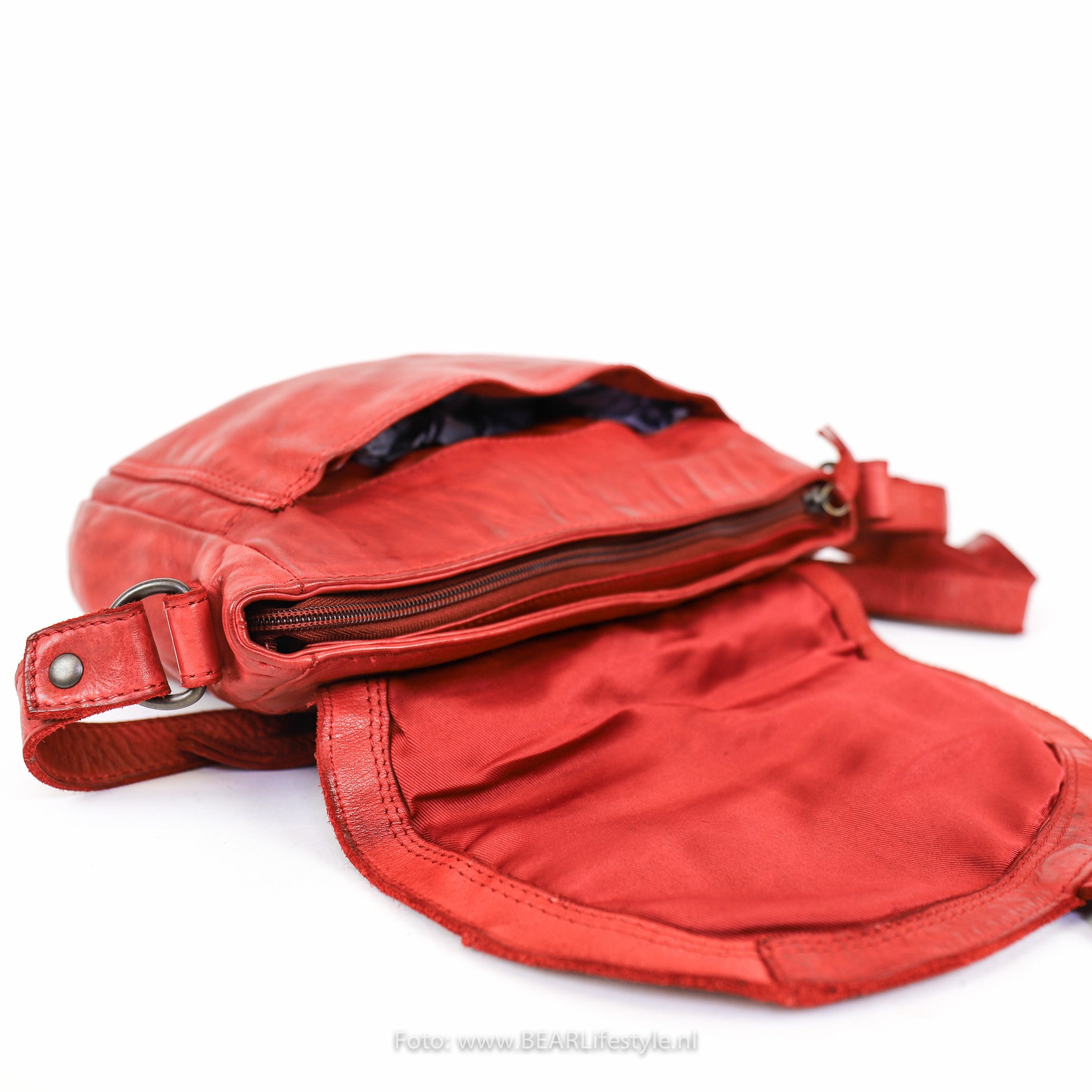 Schoudertasje 'Mattea' rood Rood
