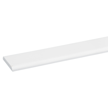 Afdeklijst grenen 4x30 mm wit lengte 270 cm