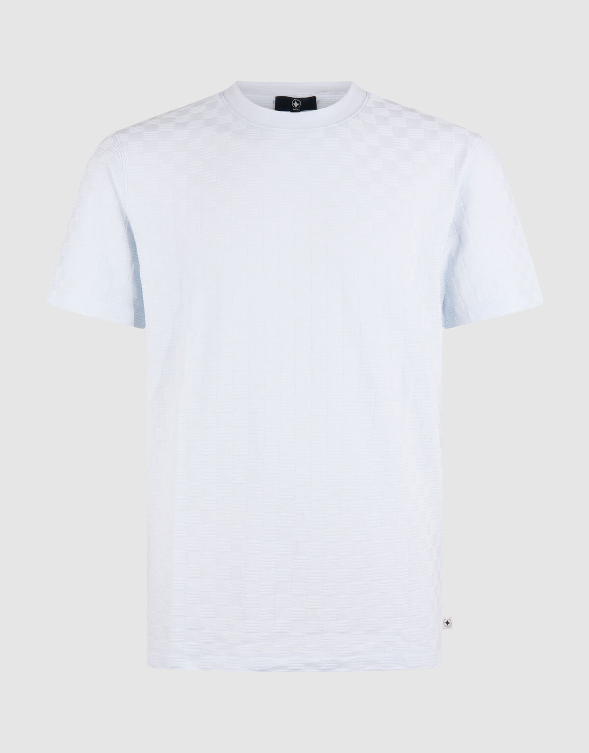 Structuur T-shirt Lichtblauw