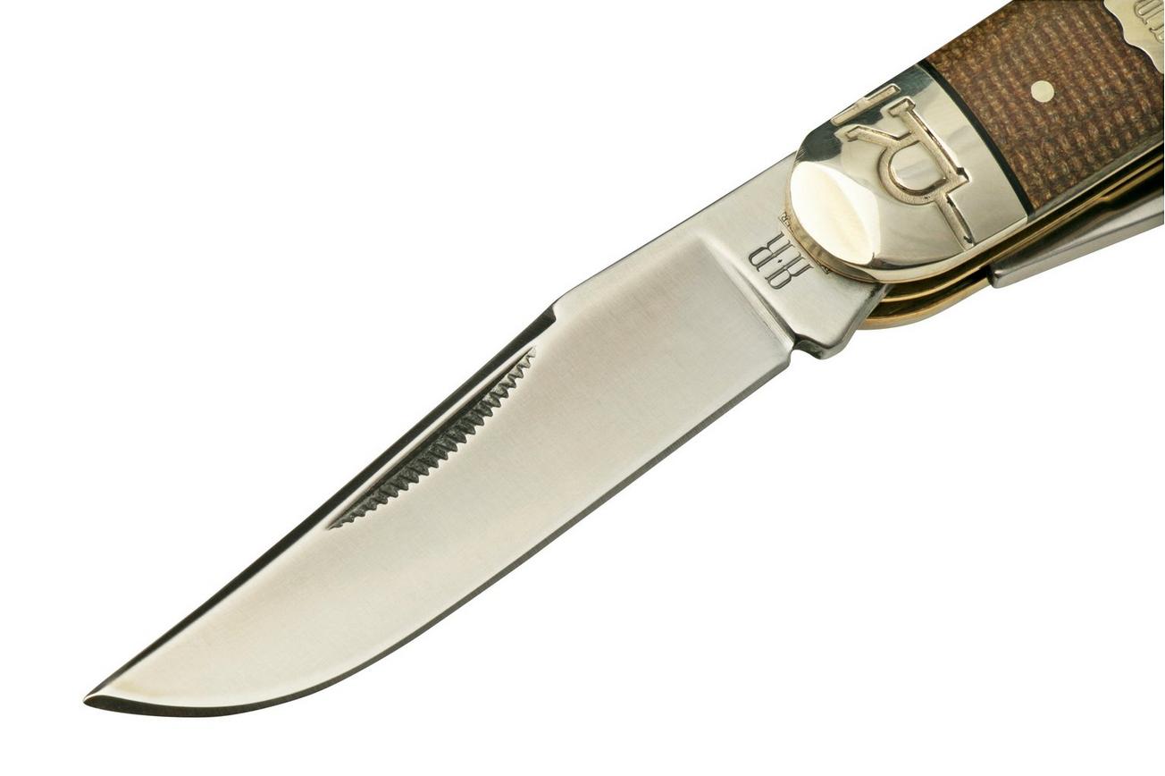Rough Ryder Brown Burlap Sowbelly RR2332, zakmes