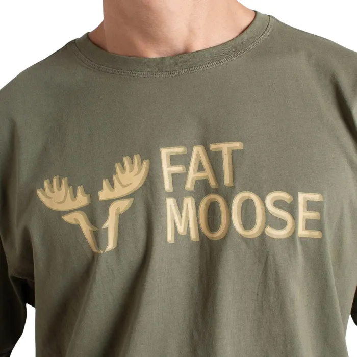 Fat Moose Logo Organic Shirt Heren