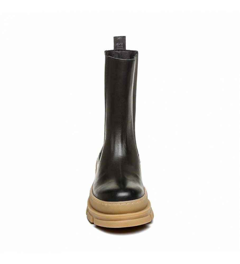 Botas Steve Madden Filina de couro preto