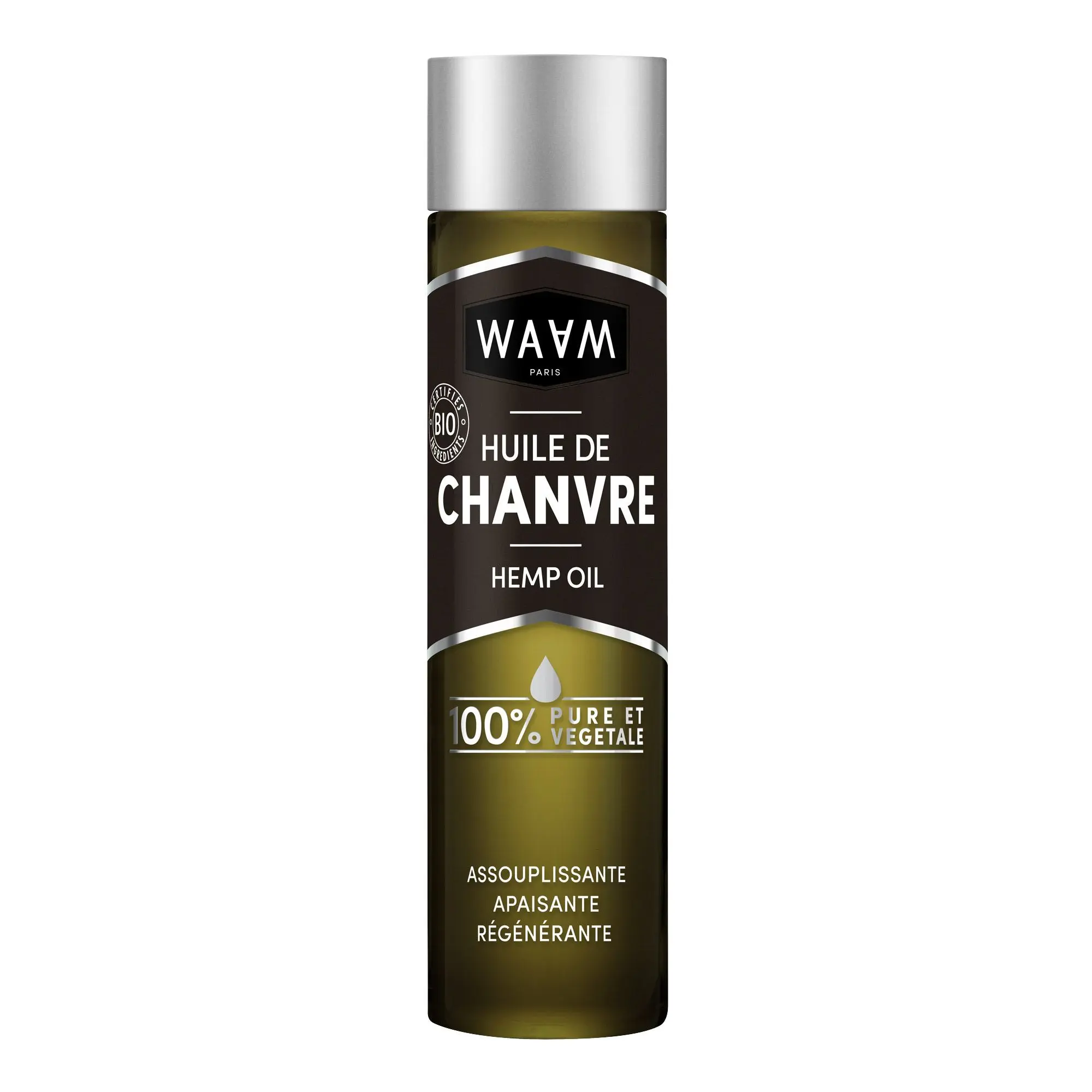Waam - HUILE DE CHANVRE Visage, Corps et Cheveux- Soin de jour
