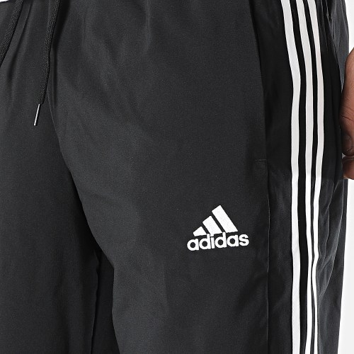Pantalon Jogging A Bandes 3 Stripes IC0041 Noir