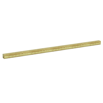 Tuinpaal vierkant grenen ca. 8,8 x 8,8 cm, lengte ca. 240 cm