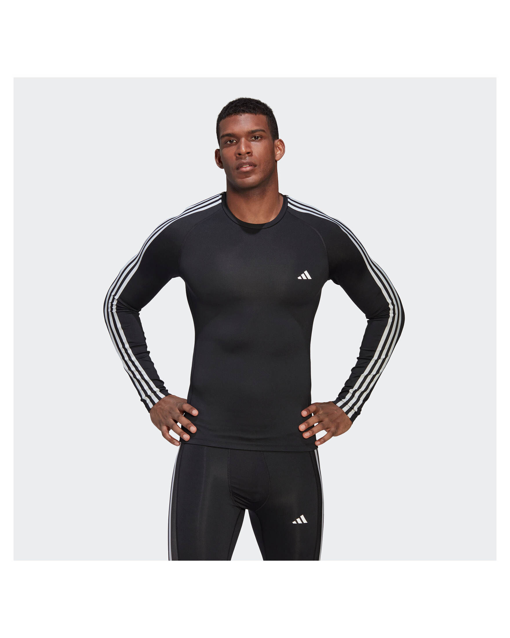 adidas Performance| Herren Trainingsshirt TECHFIT 3S LS TEE Langarm