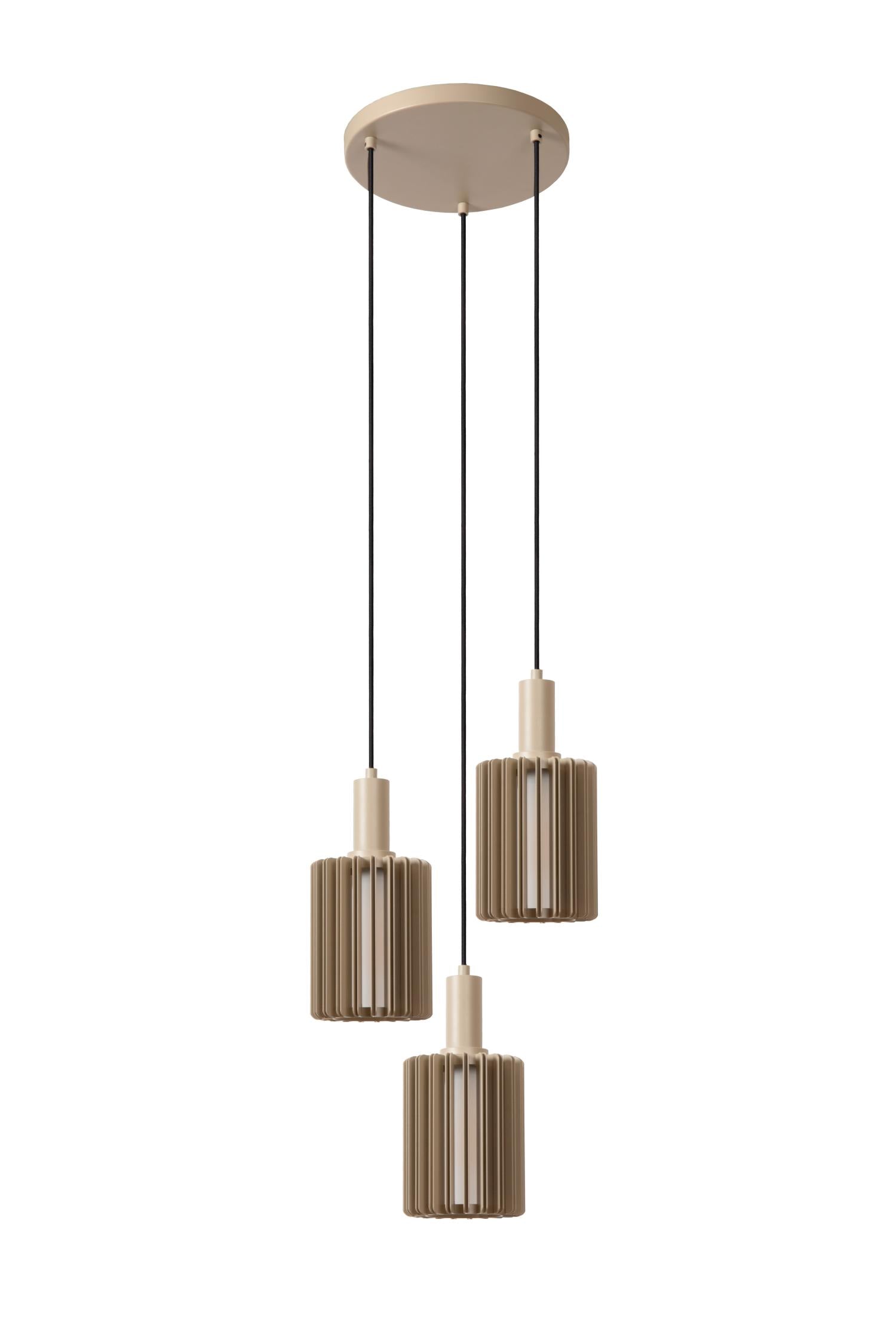 Lucide LAMBRES Hanglamp - Taupe