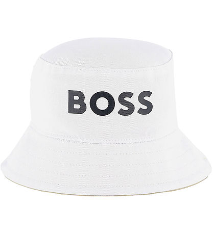 BOSS Sommerhut - Umkehrbar - Weiß/Sand/Navy
