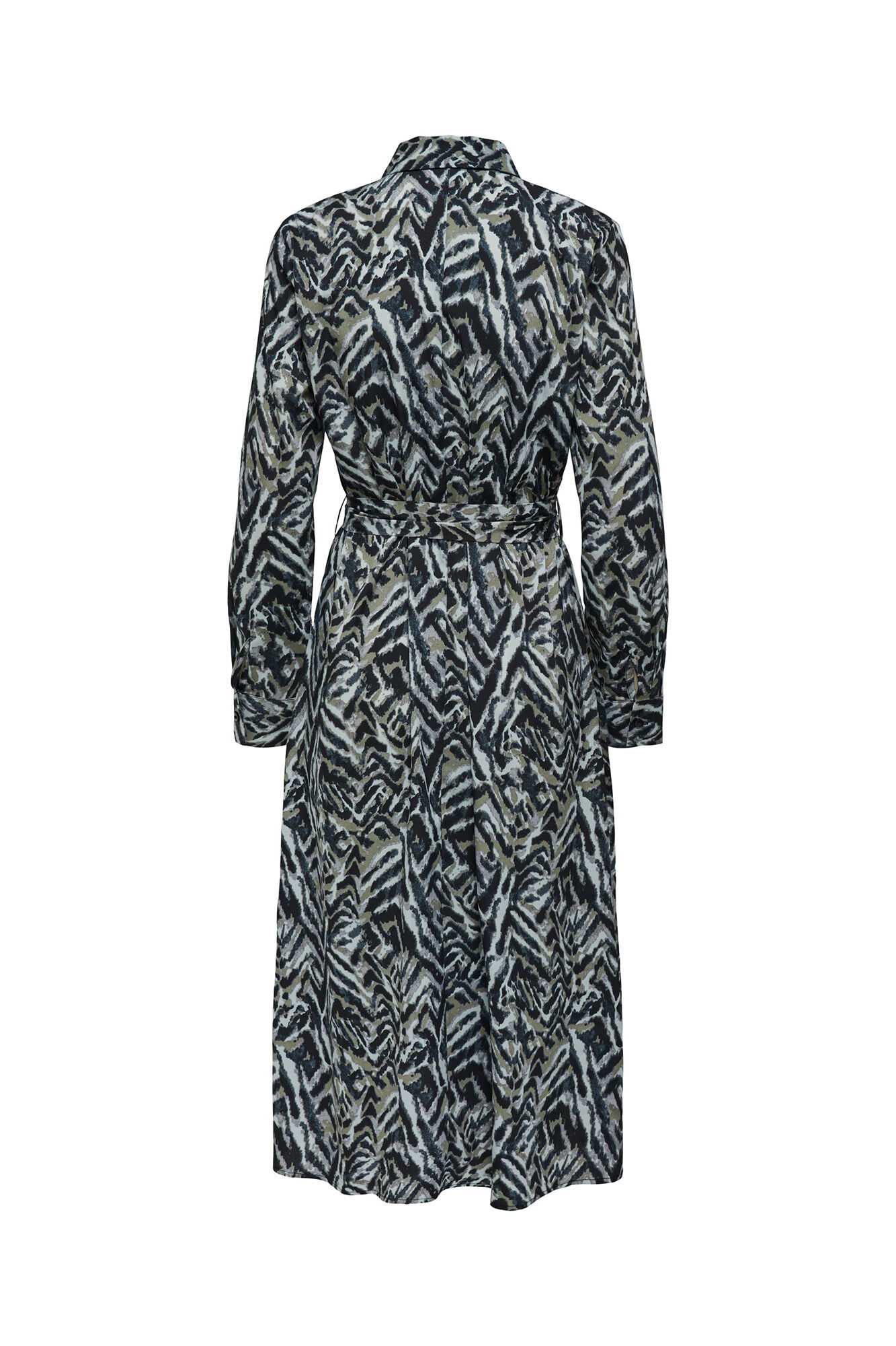 Vestido midi estilo camisa