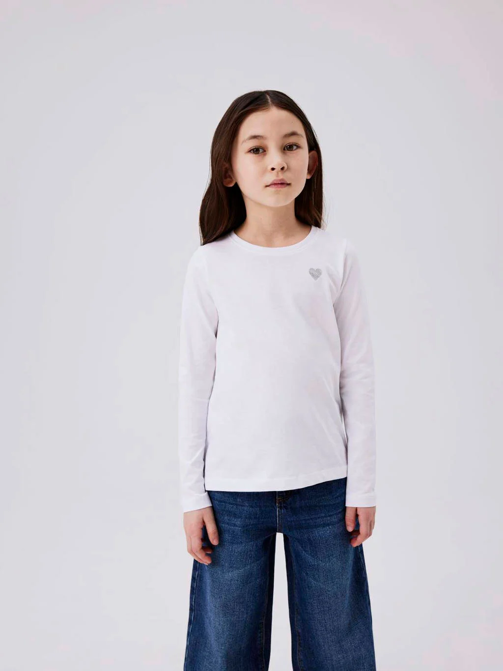 NAME IT longsleeve NKFVIOLINE wit