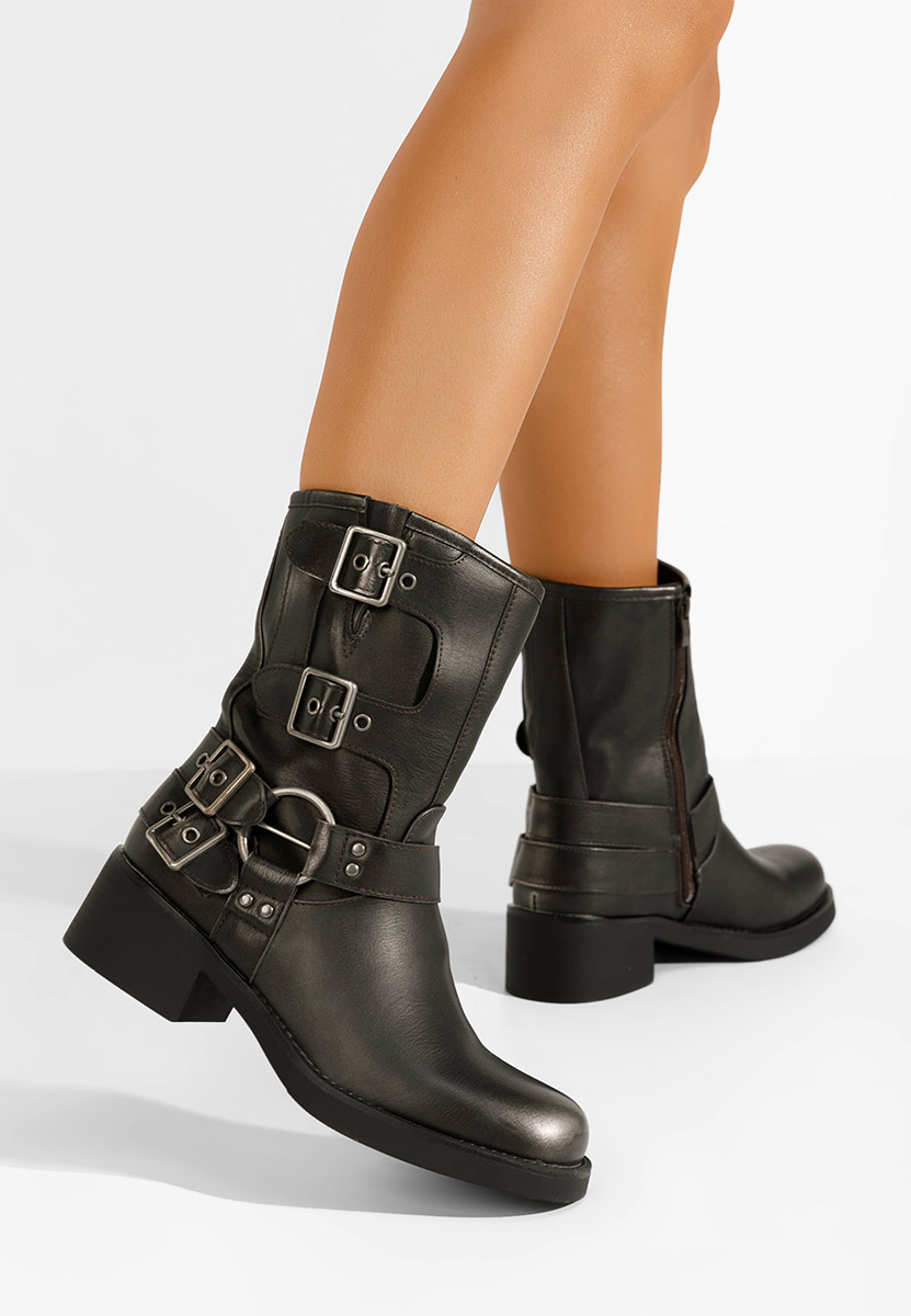 Bottines hautes femme grise Karmela