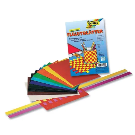 Folia Flechtblätter ungummiert, 100 Blatt