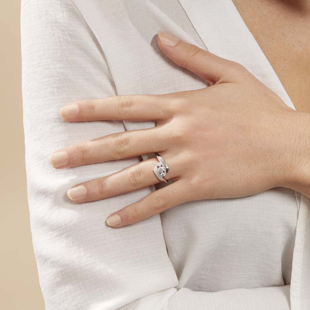 Bague Barbara Or Blanc Diamant