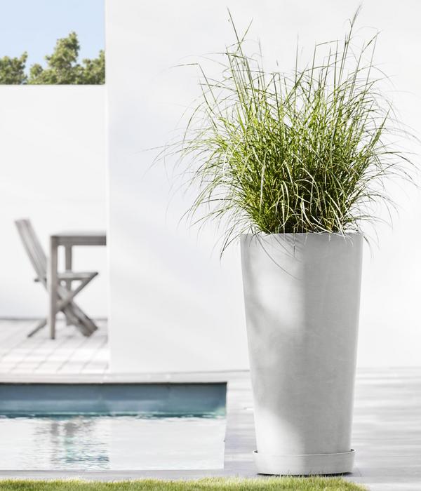Ecopots Kunststoff-Topf Amsterdam hoch, rund