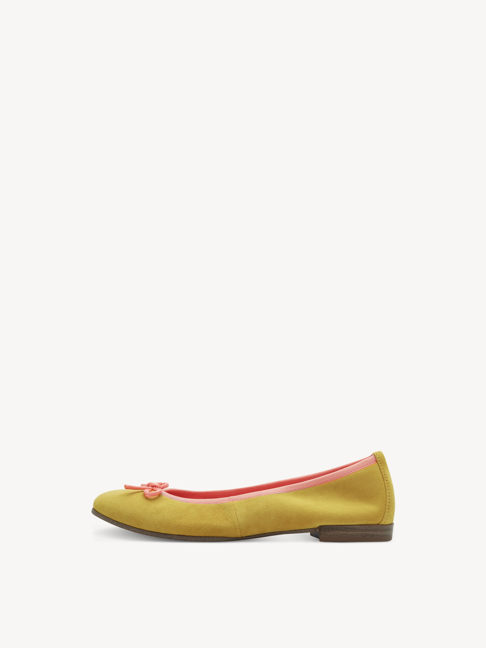 Leren Ballerina - geel