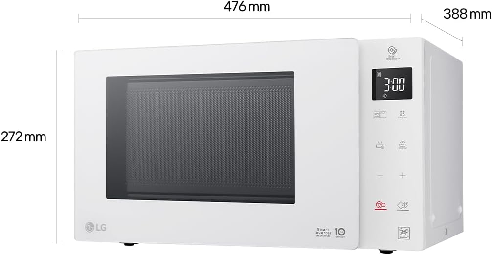 LG Electronics MH 6535 GIH Mikrowelle mit Grill / 1000 W / 25 L/Digitaldisplay/weiß