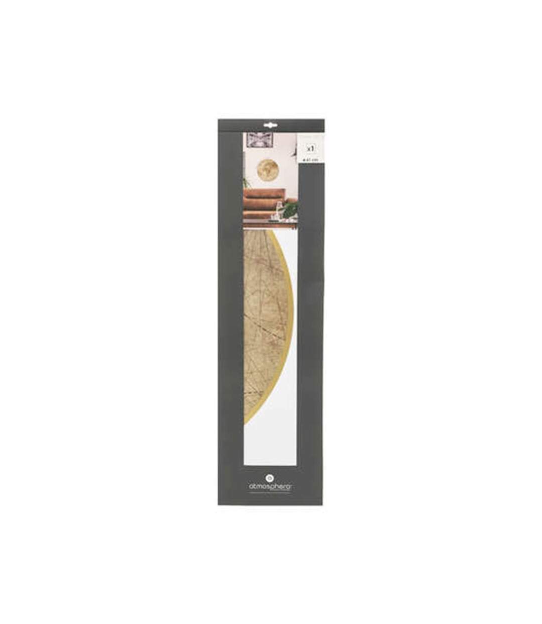 Sticker Plat Mural Loft 70x87cm Naturel & Blanc