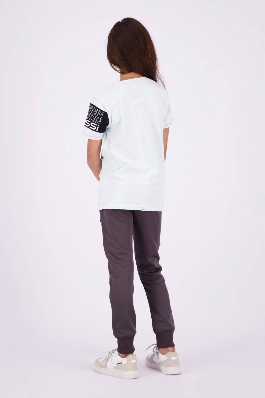 Vingino T-shirt Jumal met logo lichtblauw