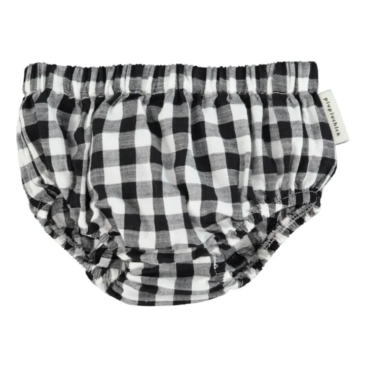 Piupiuchick Bloomer Vichy Coton Bio | Noir
