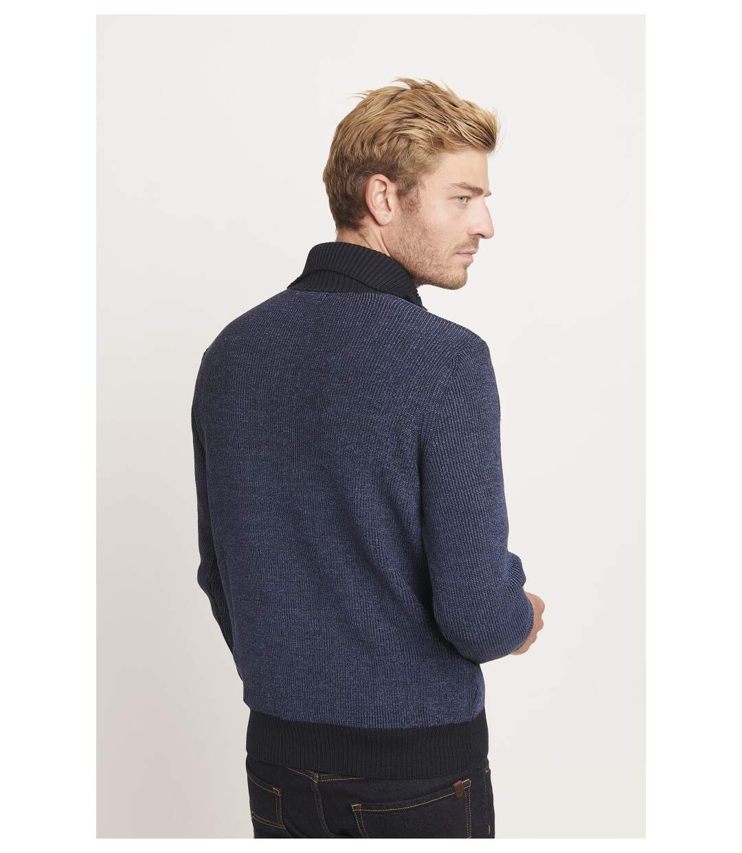 Pull col montant à zip MAILLE