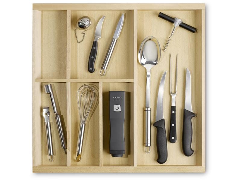 Caso Vakuumiergerät Vacu One Touch Schwarz Handvakuumierer-Set