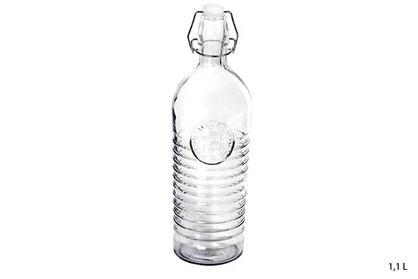 BOUTEILLE 1.1L VERRE TRANSPARENT STRIEE