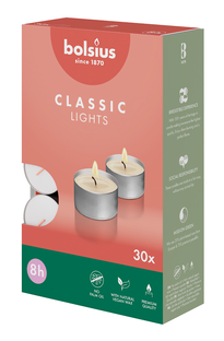 Bolsius Theelicht Classic Lights Wit 8 Uur 30ST