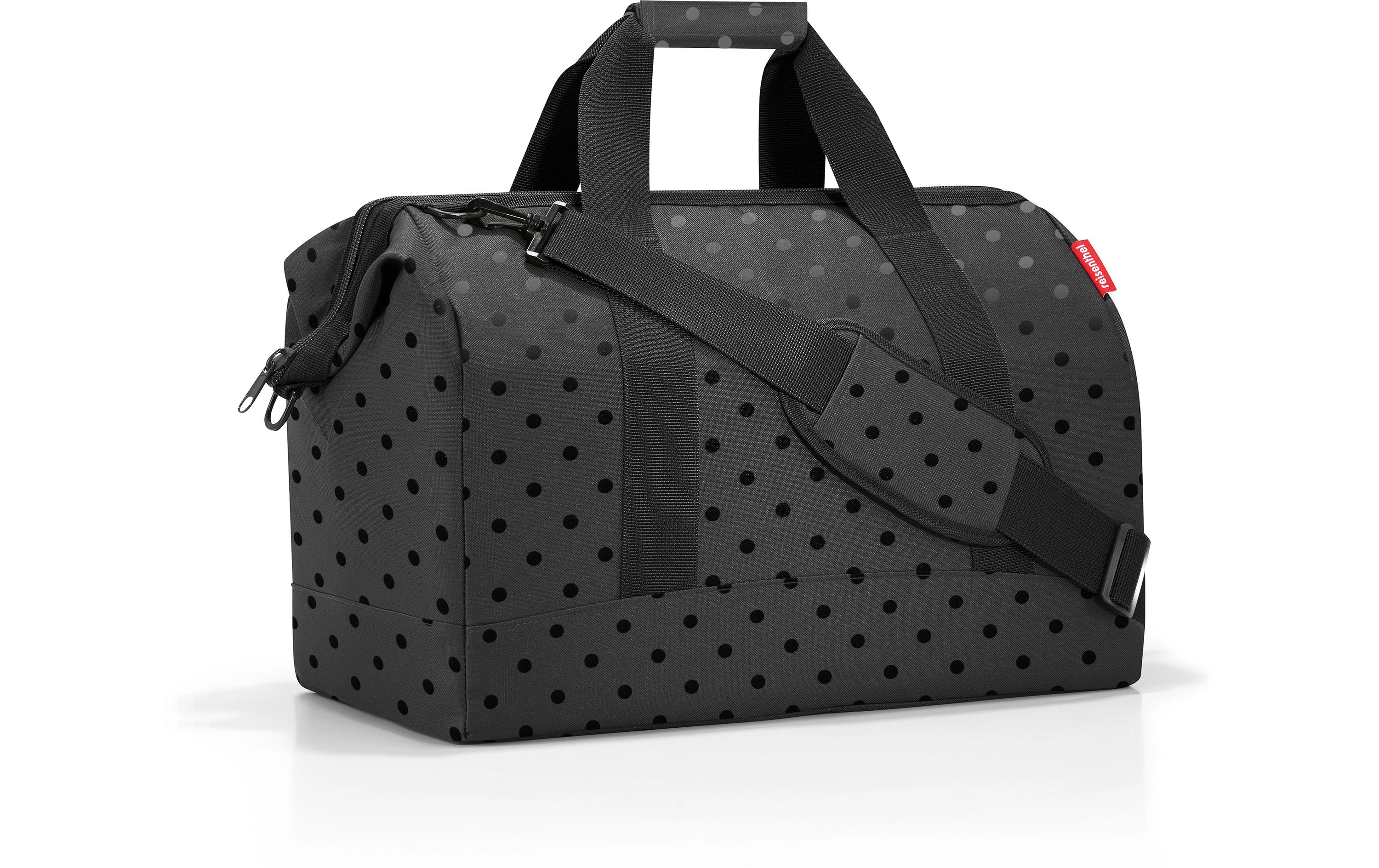 Umhängetasche Allrounder L Glossy Dots BlackReisetasche mit viel Platz